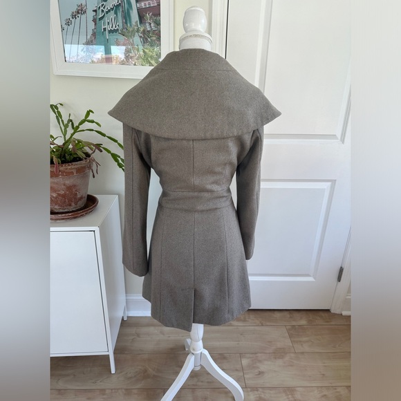 Merona grayish taupe wool pea coat women’s size medium EUC! - Picture 7 of 8